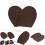 High-End Leather Shoe Protector: Dark Brown Rubber Soles & Heels 5