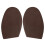 High-End Leather Shoe Protector: Dark Brown Rubber Soles & Heels 8
