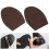 High-End Leather Shoe Protector: Dark Brown Rubber Soles & Heels 1