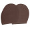 High-End Leather Shoe Protector: Dark Brown Rubber Soles & Heels 4