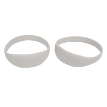 2er Pack Graues Silikon-Patellaband in Standardgröße