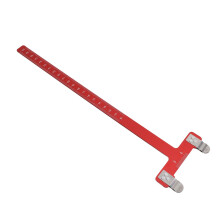 Cuadrado para arco en forma de T rojo - cuerda de arco de acero inoxidable