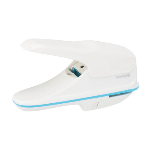 ABS No Staple Handheld Book Paper Binding Machine White Easy to Use 2