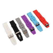 6 Stück Smartwatch-Armbänder für Männer und Frauen, Silikon 22mm, Schnellverschluss, Ersatzarmbänder für GT2, GT3, Schwarz, Weiß, Grau, Rot