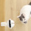 Palla automatica per gatto in ABS + peluche coniglio 2xAAA 9