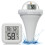 Schwimmendes Poolthermometer Weiß 16,3x10,3x2,8 cm 6