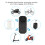 Alarme de vélo 113dB 3xAAA, Télécommande, Unité hôte ABS 9
