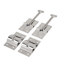 2 pezzi chiavistello per porta di camper, acciaio inox 304, ingresso da 4 pollici in stile a T