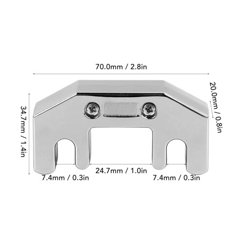Cello Practice Mute Metal Silencer, Silver, Volume Reducer 1