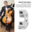 Cello Practice Mute Metal Silencer, Silver, Volume Reducer 6