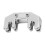 Cello Practice Mute Metal Silencer, Silver, Volume Reducer 12