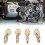 Ensemble de 4 supports de levage de moteur 5500 lb doré 13