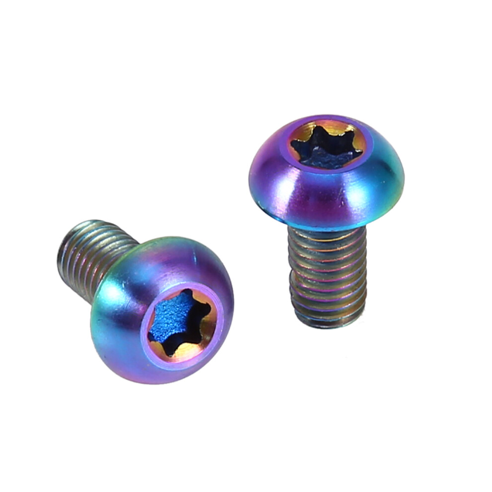 12Pcs Colorful T25 Titanium Torx Bolts For Secure Bicycle Brakes 9311334778840