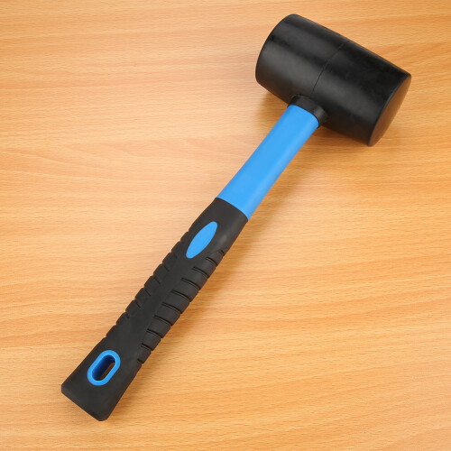 Blue Black Double-Sided Rubber Hammer for Delicate Installations