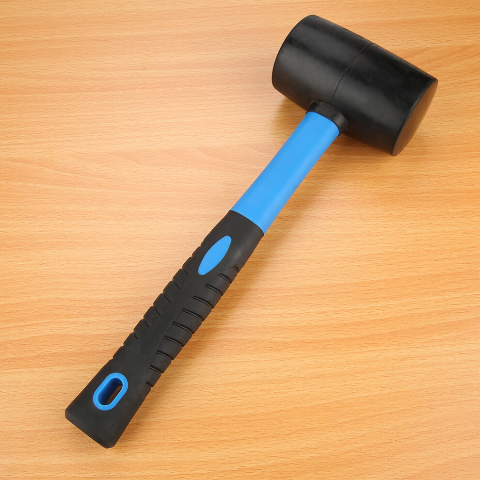 Blue Black Double-Sided Rubber Hammer For Delicate Installations 9321334779303