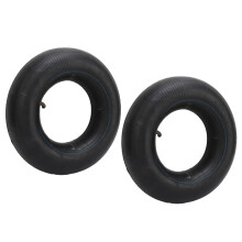 2 pièces 3.50/4.00-6 Chambre à air TR87 à valve inclinée de 6 po Noir