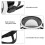 Gafas de buceo universales 180 panorámicas blanco/negro 4