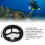 Gafas de buceo universales 180 panorámicas blanco/negro 3