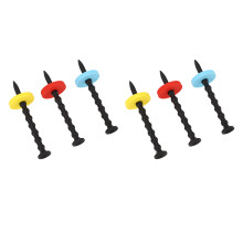 ABS Golf Tee Holder Set 2 with Long Bases & Colourful Discs for Outdoor Golf