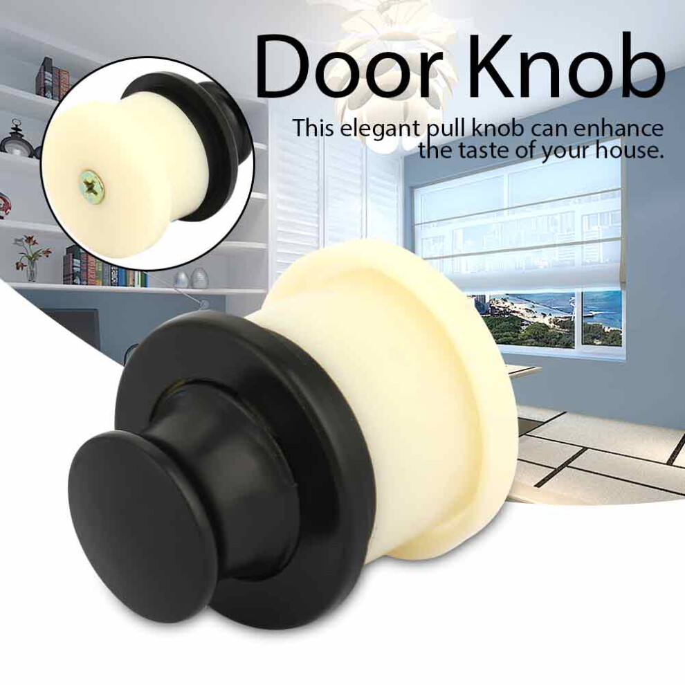 Compact Black Zinc Alloy Knob For Embedded Furniture & Tatami Drawers 8401334784314