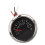 52MM DC 9-32V Voltmeter, Black Dial, Silver Bezel 1