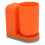 Porte-brosse à dents mural orange avec gobelet 7