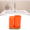 Porte-brosse à dents mural orange avec gobelet 14