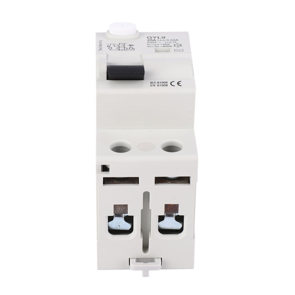 230Vac Gyl9 2P Rccb Residual Current Circuit Breaker Leakage Protector 25A 7631334784644