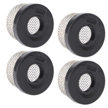 Colino a maglia con filetto femmina da 3/4 in-14, in acciaio inox, set da 4 pezzi