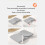 Toddler Bed Safety Rail Guard, Adjustable, Foldable, Gray, 78.5x41cm 4