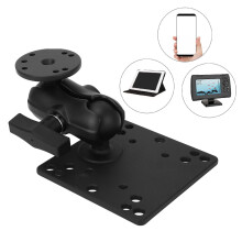Heavy Duty Aluminum Double Ball Mount with 1.5 Inch Socket for Truck Boat Vehicle