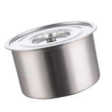 Stainless Steel 12cm Stockpot with Lid - High Temp Cooking & Easy Clean Design