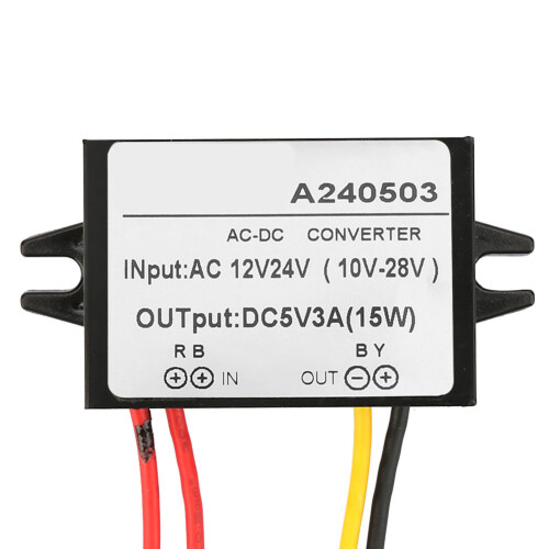 AC 12V & 24V to DC 5V Buck Converter Compact Power Module for Electronics 2