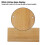 Three Tone Wind Chimes Orff Percussion, Silver/Wood, 17cm 10