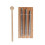 Three Tone Wind Chimes Orff Percussion, Silver/Wood, 17cm 15