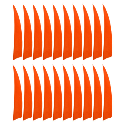 20 flèches à plumes orange de 4 po 2