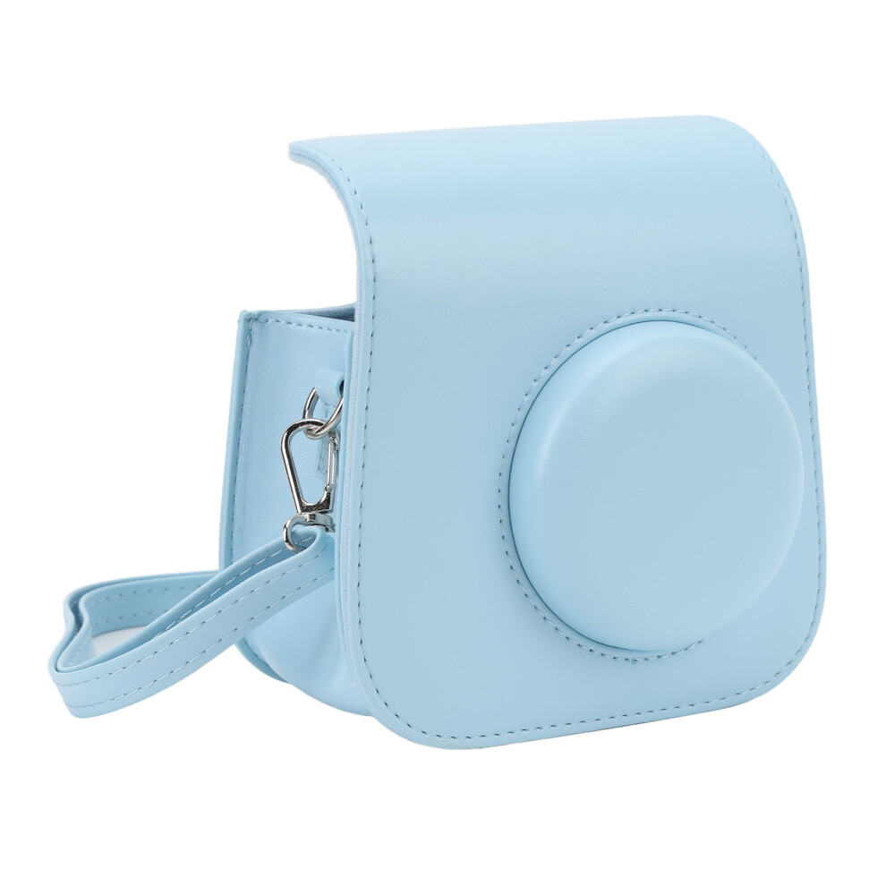 Vintage Pu Leather Camera Bag For Mini7+ Â Scratch-Resistant Light/Blue 7891334796973