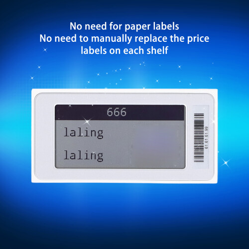 Electronic Price Tag 2.1in TFT Display Bluetooth Low Power ABS Shelf Label 2