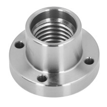 Placa frontal para torno de madera de 2 pulgadas, acero aleado, extiende la longitud del husillo en 42 mm.