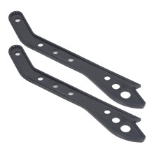 2 piezas de palos de empuje negros de ABS de 42 cm para mesa de fresado para uso doméstico