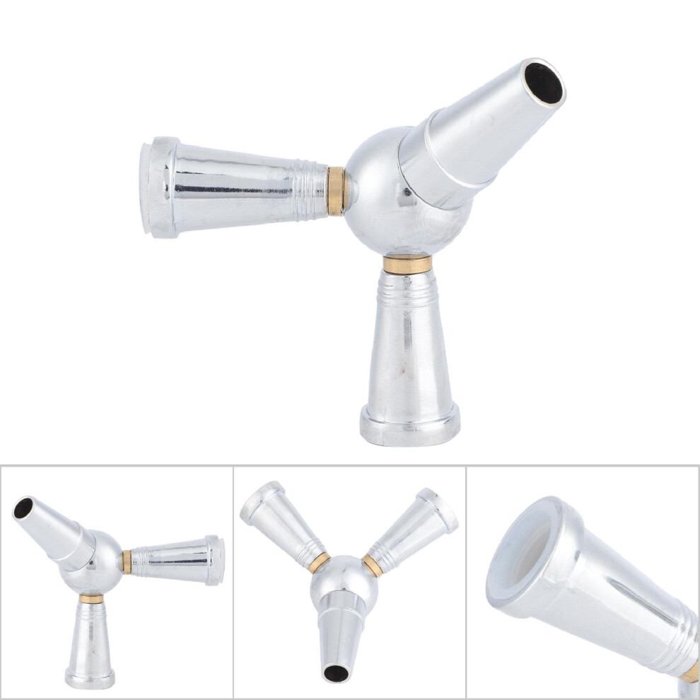 Silver Hookah Hose Adaptor Splitter 1 To 2 Connector Joint