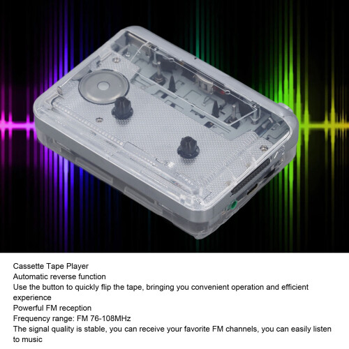 Durchsichtiger Kassettenspieler Type-C MP3 für PC 2