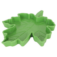 Maple Leaf Shape Reptile Water Feeder Kunststoff Haustier Futternapf Trinkschale für Geckos Eidechsen Spinnen Schildkröten Grün