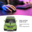 Mouse da gioco wireless a forma di auto 3D 1600 DPI verde 4