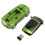 Mouse da gioco wireless a forma di auto 3D 1600 DPI verde 9