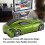 Mouse wireless a forma di auto sportiva 1600 DPI verde 4