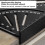 Regla triangular de aluminio negra 30 45 60 90 6