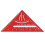 Escuadra triangular de aluminio roja 30/45/60 métrica 90 3