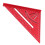 Escuadra triangular de aluminio roja 30/45/60 métrica 90 16