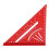 Escuadra triangular de aluminio roja 30/45/60 métrica 90 11